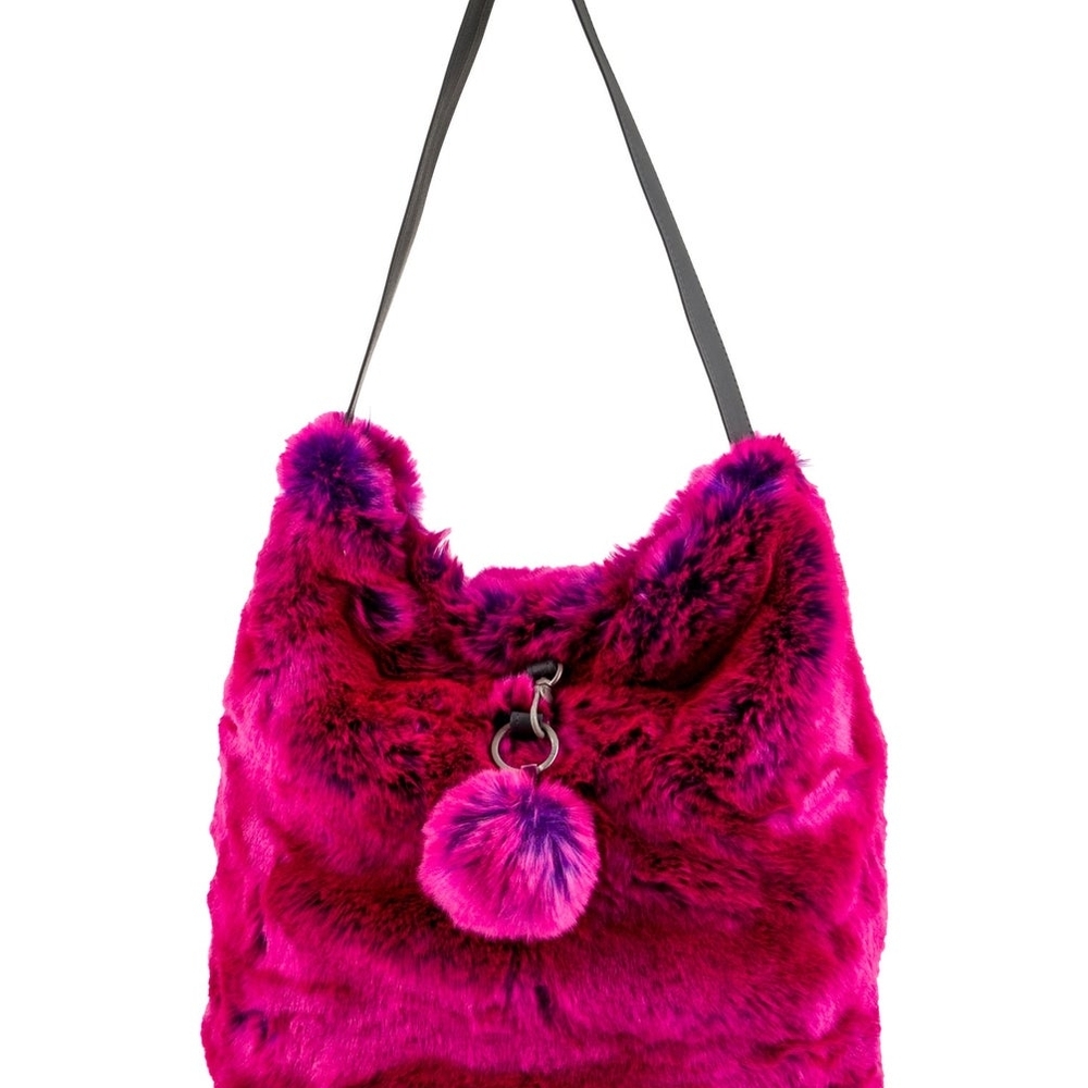 Evelyne Prélonge Paris Faux Shoulder Bag in RARE Hot Pink 💖 Brand New 💖